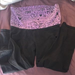 PINK! Cropped leggings!